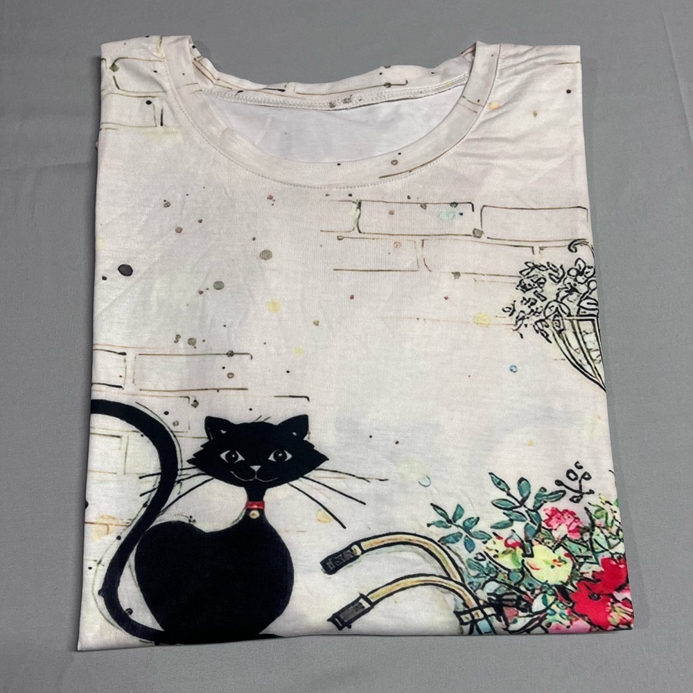 Women's Graphic Tee Over Sized Cute Tshirt 3XL - Picture 5 of 6